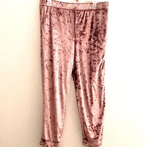Velvet pajama pants